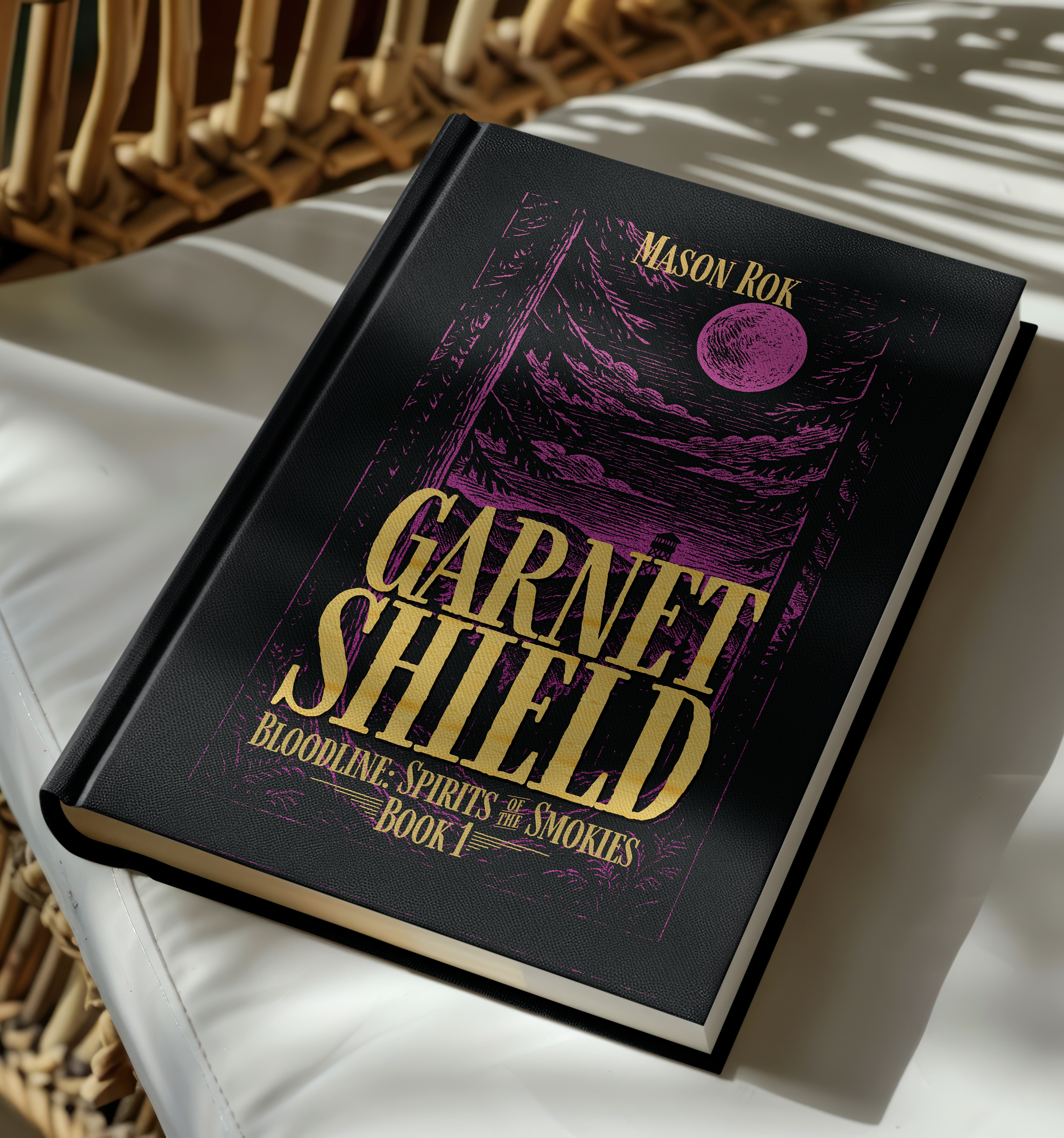 Garnet Shield book mockup